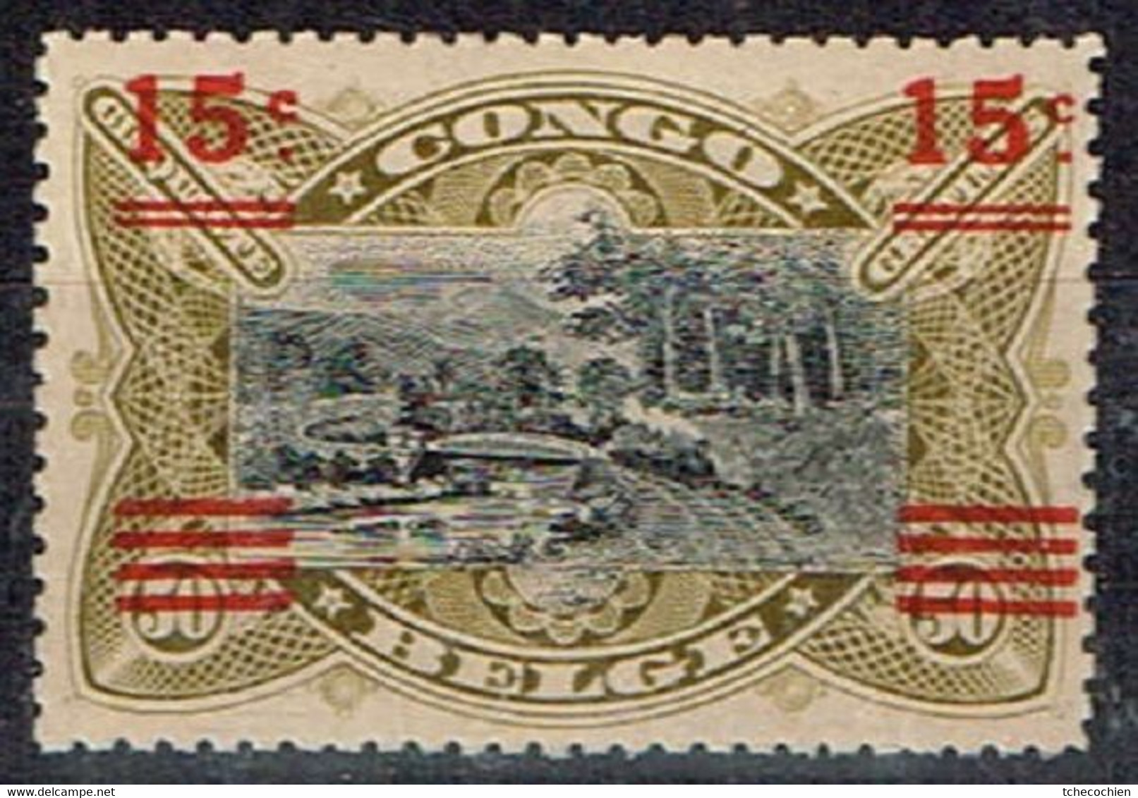 Congo Belge - 1921 - COB N° 87 B**, Neuf Sans Trace De Charnière - Ongebruikt