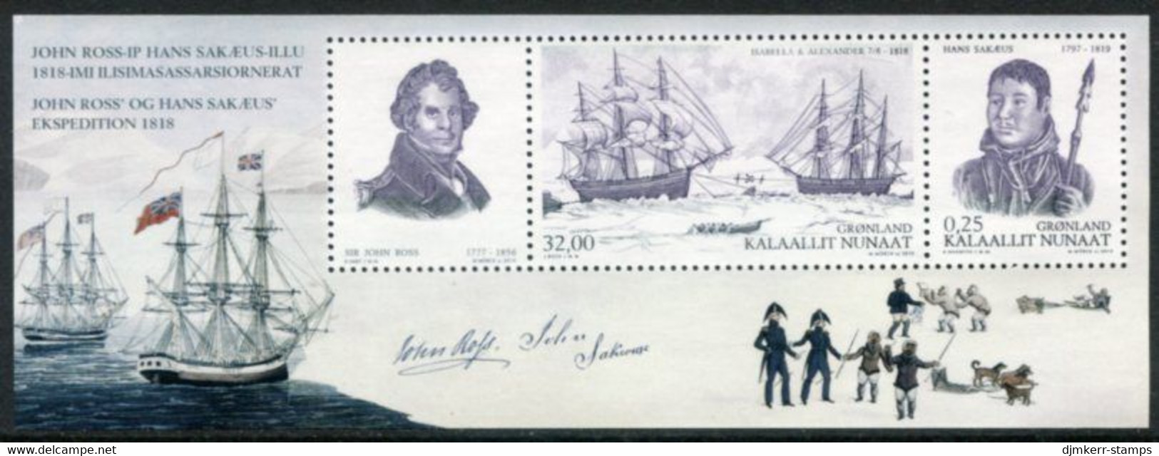 GREENLAND 2010 Expeditions VIII : Ross And Sakaeus Block    MNH / **,  Michel Block 51 - Blocs