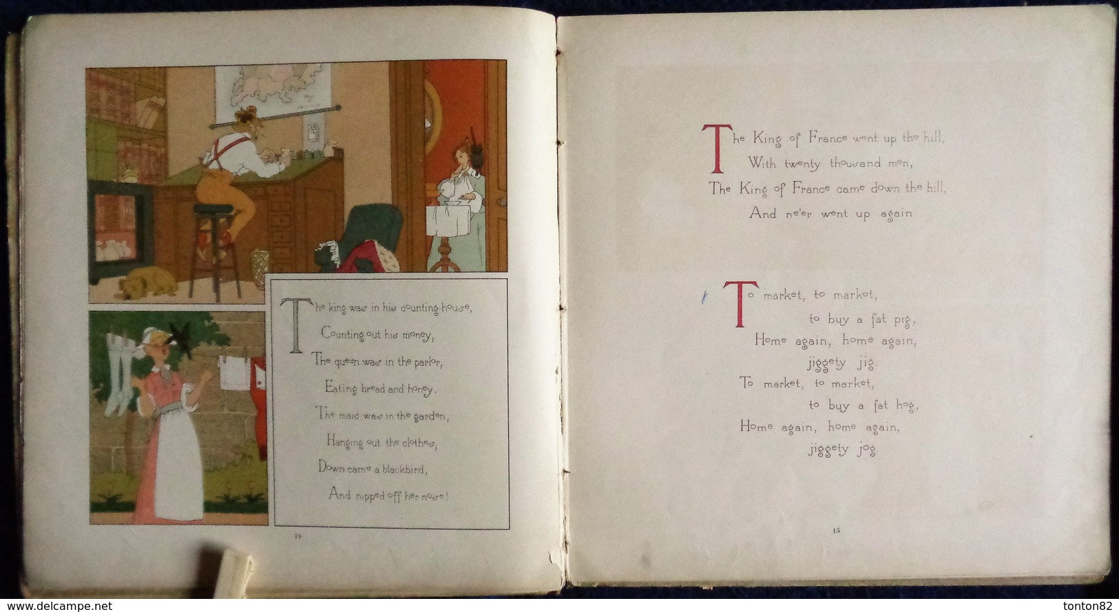Familiar Selections From The Rhymes Of MOTHER GOOSE - With Pictures By Chester Loomis . - Bilderbücher