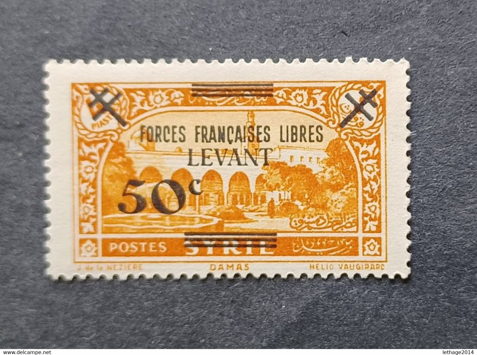 LEVANT FRANCE LIBRE 1942 AIRMAIL TIMBRE DE SYRIE DE 1930 CAT YVERT 41 MNH - Neufs