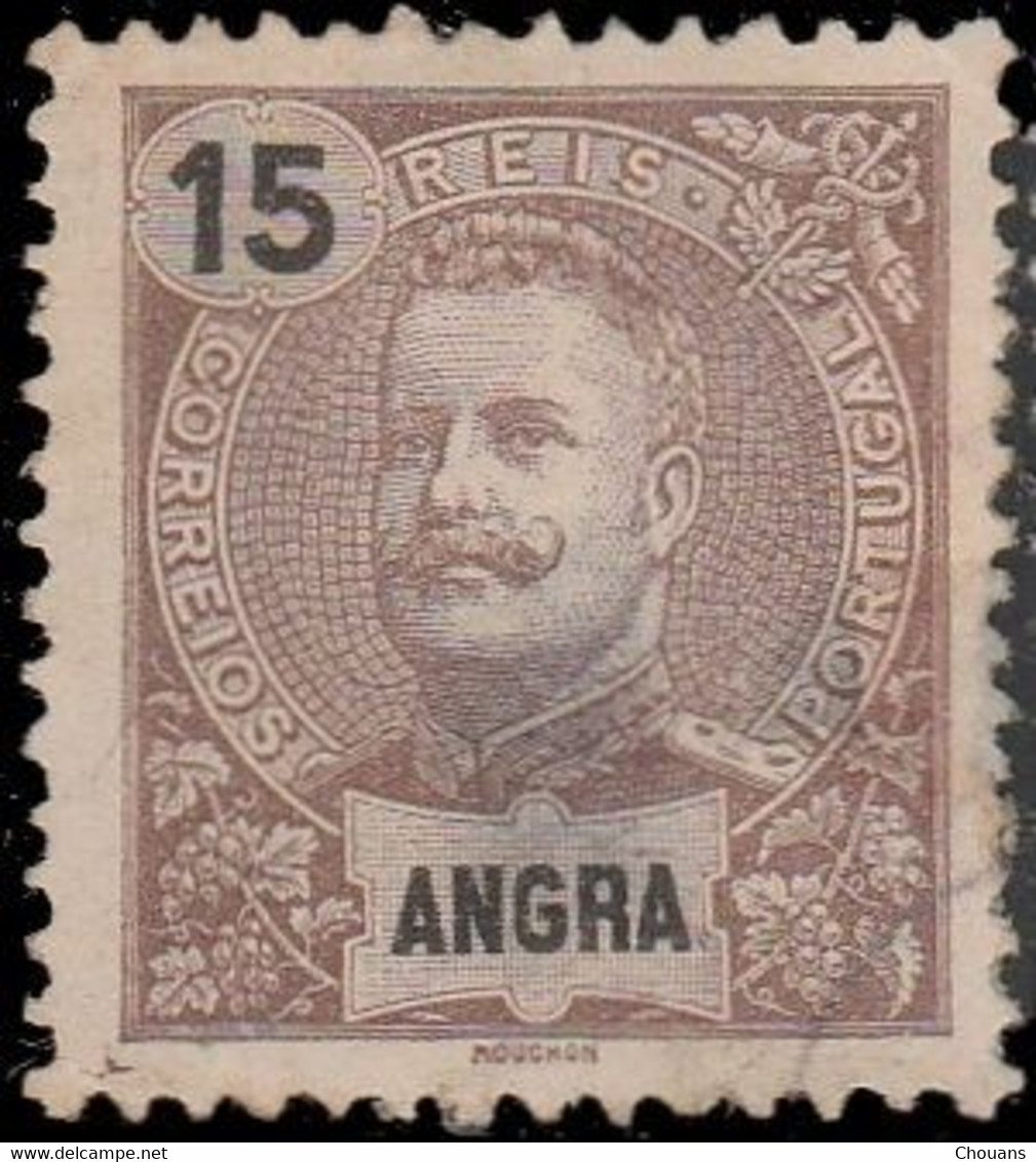 Portugal Angra 1897. ~ YT 16 - Carlos 1er - Otros & Sin Clasificación