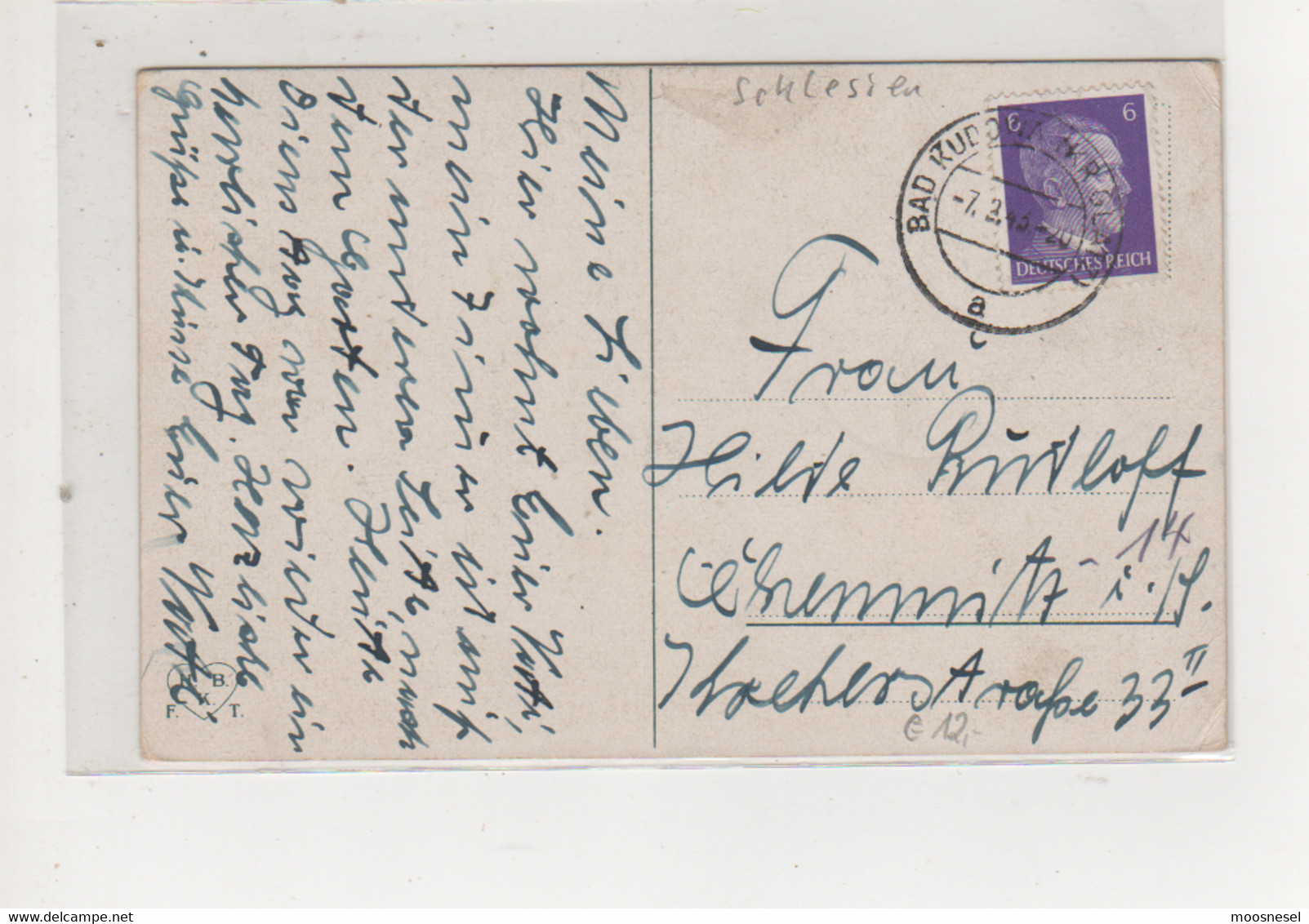 Antike Postkarte  BAD KUDOWA HAUS STOLZENFELS - Schlesien