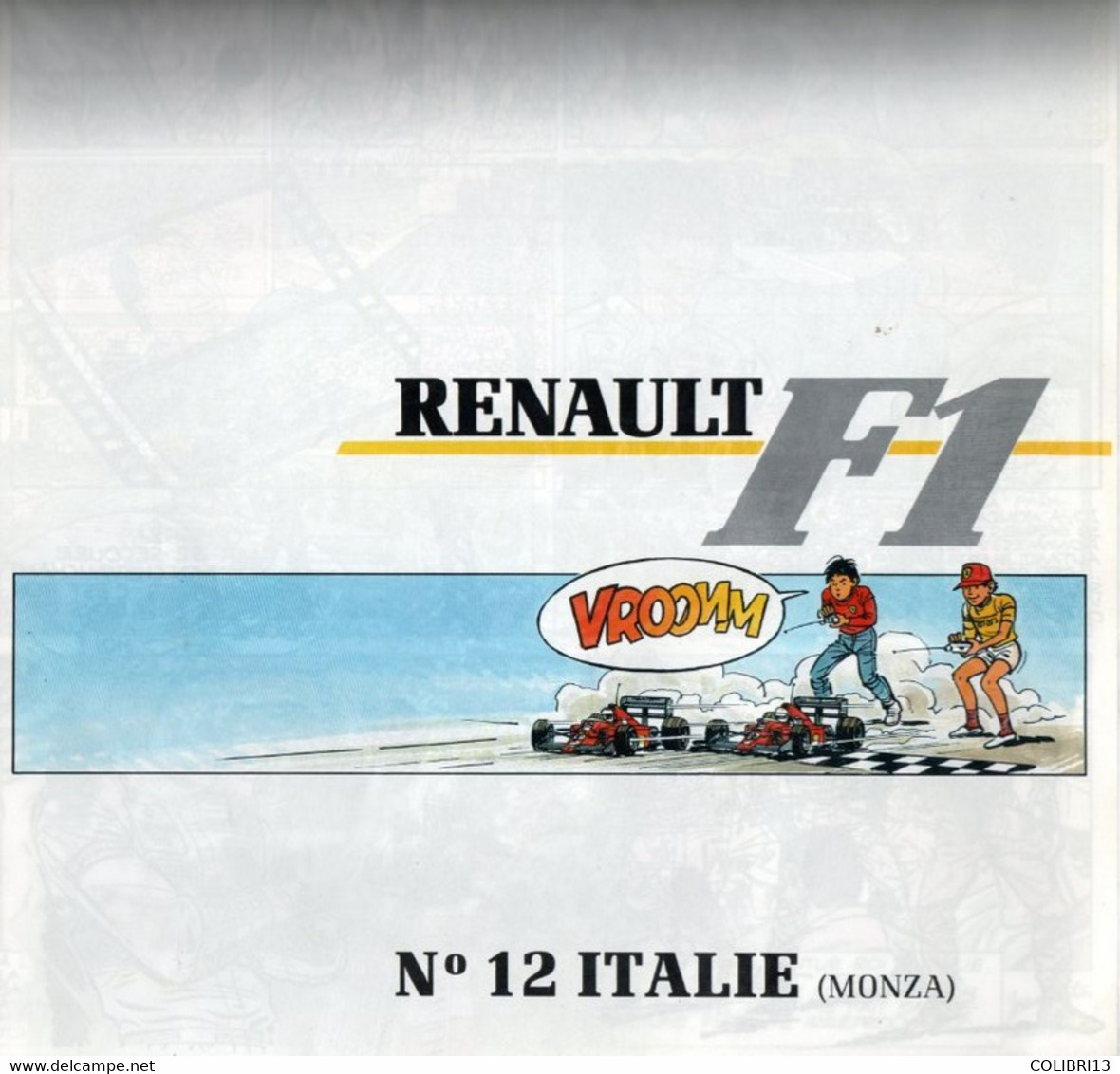 PUB RENAULT F1 GRATON N°12 ITALIE   MONZA  CIRCUIT AUTOMOBLE 4pages Double Souples - Autres & Non Classés