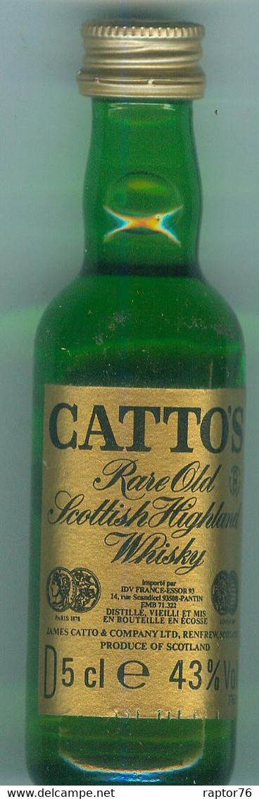 Mignonnette CATTO'S 5 Cl Wisky - Miniflesjes