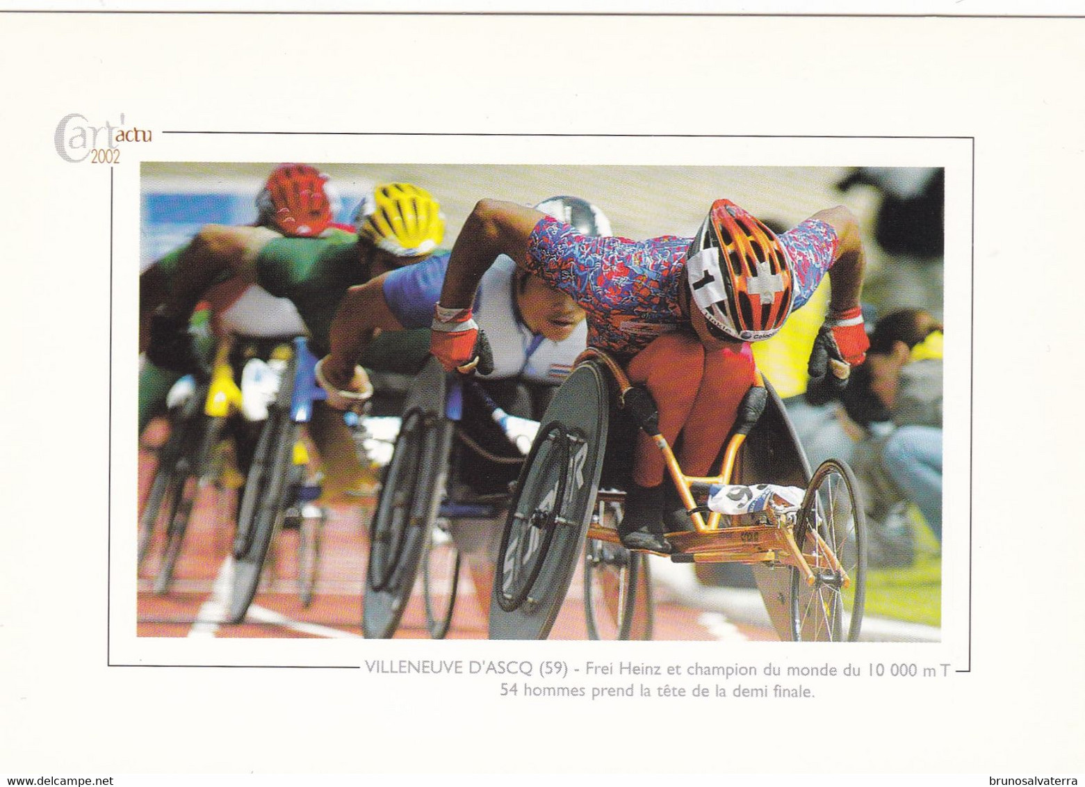 VILLENEUVE D'ASCQ - Frei Heinz Et Champion Du Monde Du 10.000 M... - Cart'actu 2002 N° 58 - Photo Philippe Huguen - Villeneuve D'Ascq