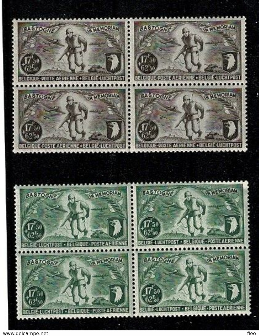 1946 - PA12 à PA13** 4erblocs  - Série  : "Bastogne" - Mint