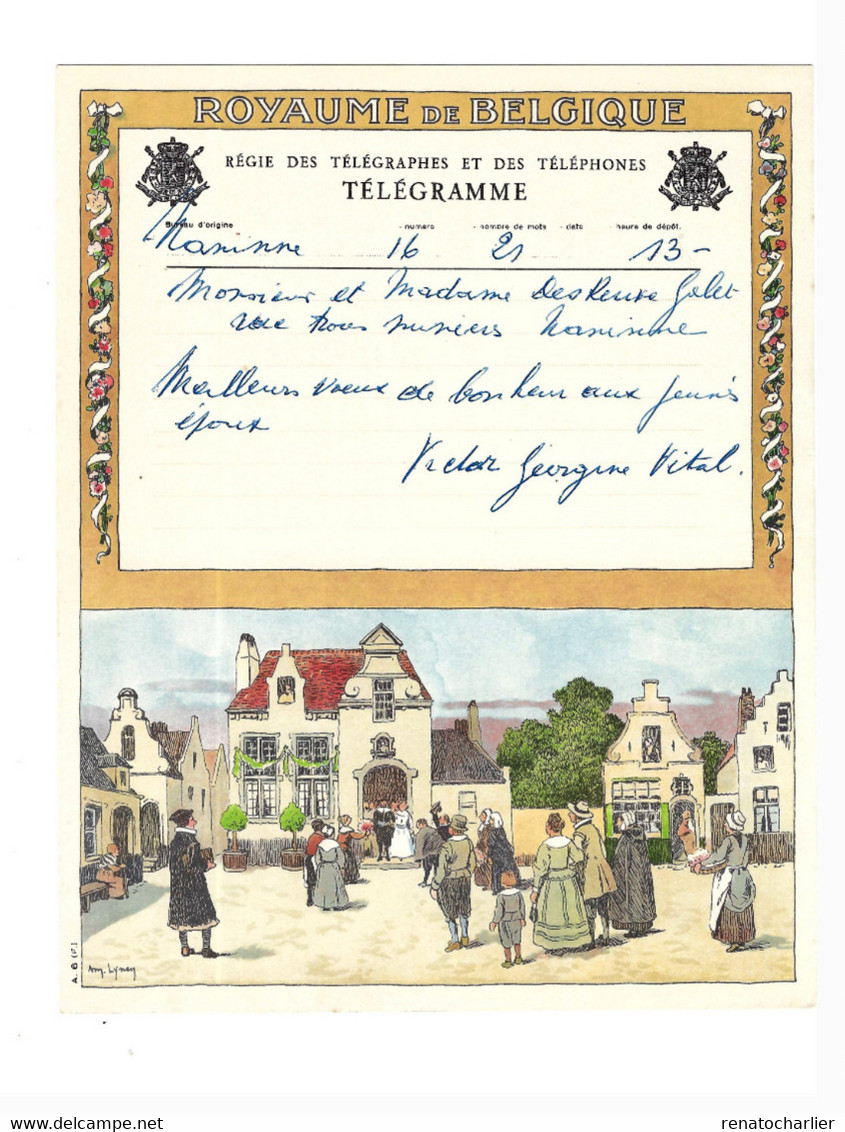 Télégramme De Naninne à Naninne. - Telegrams