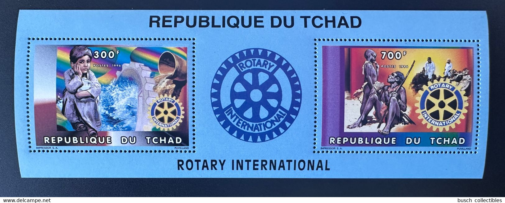 Tchad Chad Tschad 1996 Mi. Bl. 259 A Rotary International Club - Tchad (1960-...)