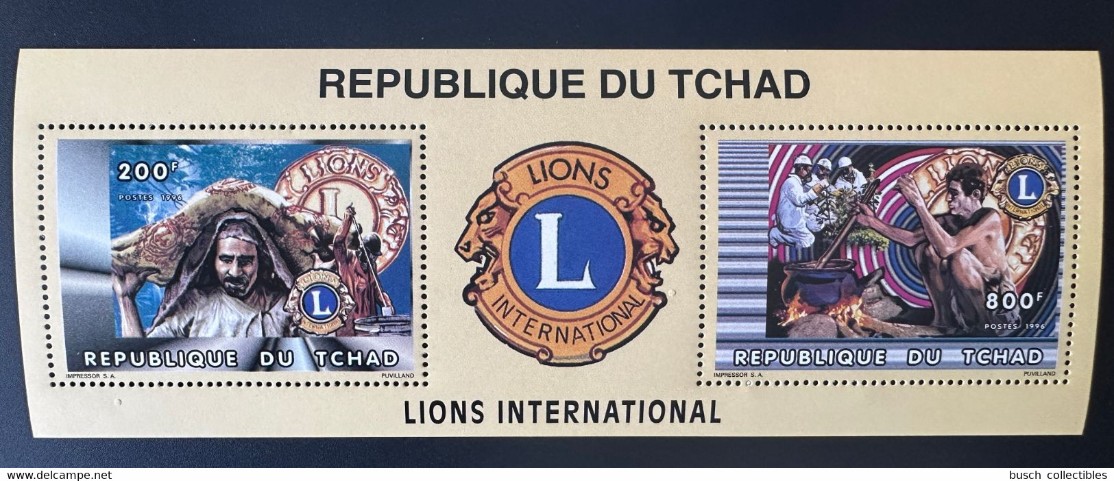 Tchad Chad Tschad 1996 Mi. Bl. 257 A Lions International Club - Tschad (1960-...)