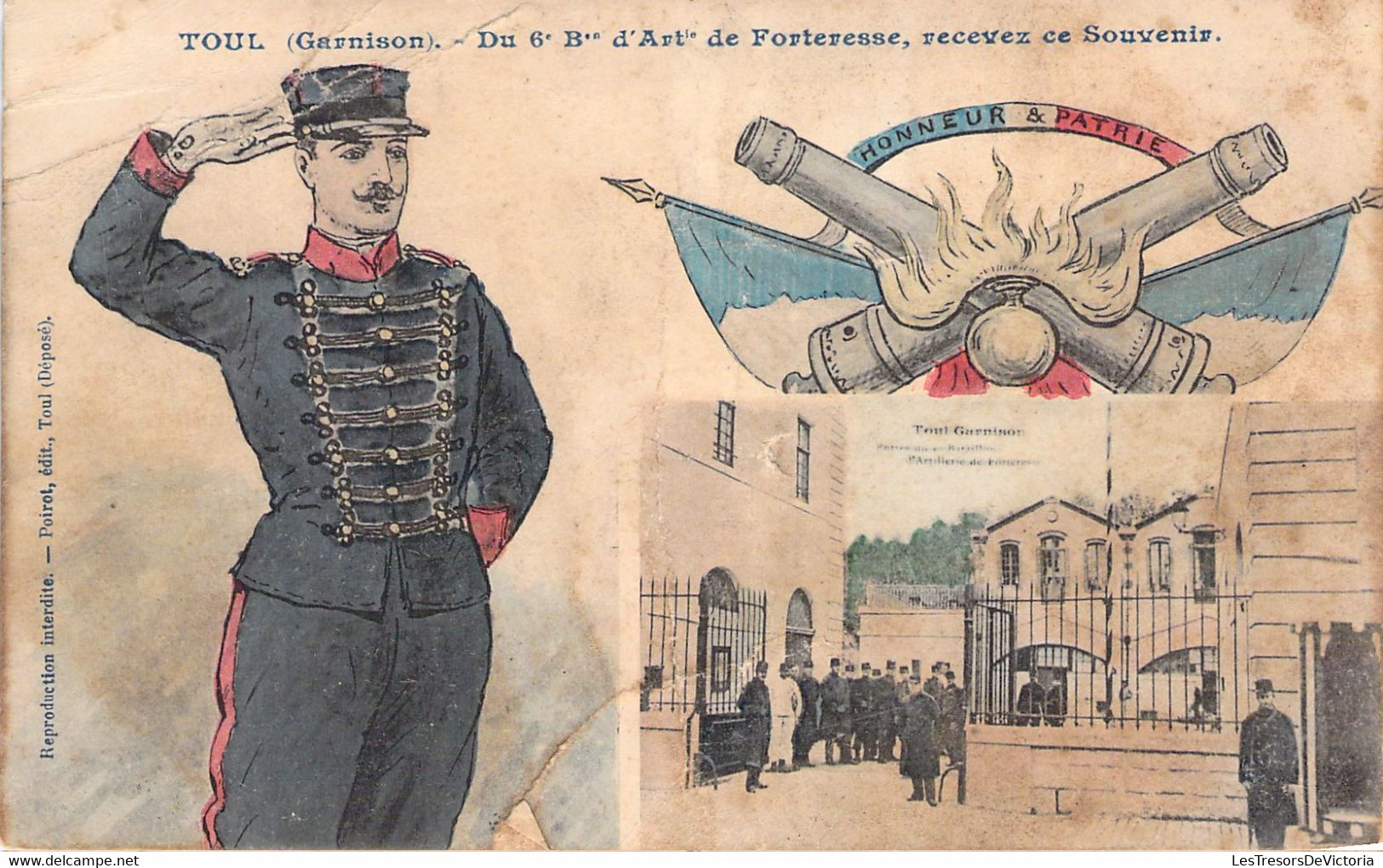 FRANCE - 54 - TOUL - Du 6è Bataillon D'Artillerie De Forteresse - Recevez Ce Souvenir - Carte Postale Ancienne - Toul