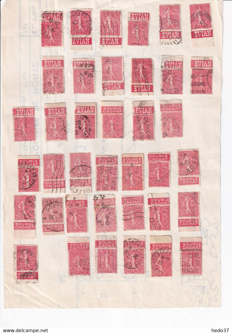 France Timbres Avec Publicités - Ensemble 118 Ex - TB - Used Stamps