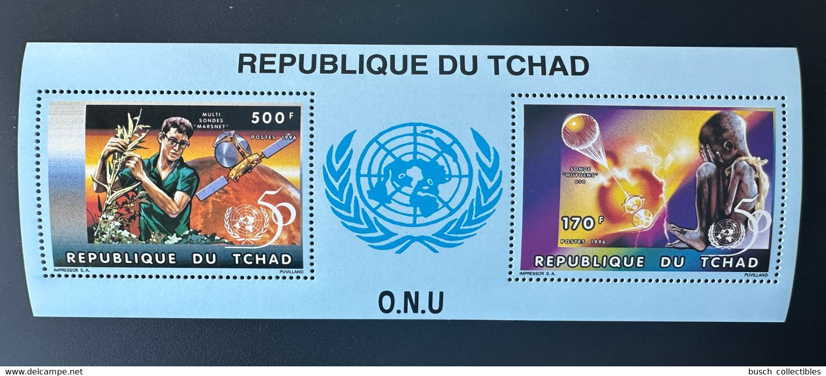 Tchad Chad Tschad 1996 Mi. Bl. 256 A United Nations Unies Vereinte Nationen UNO ONU UN 50 Ans Years Jahre - VN