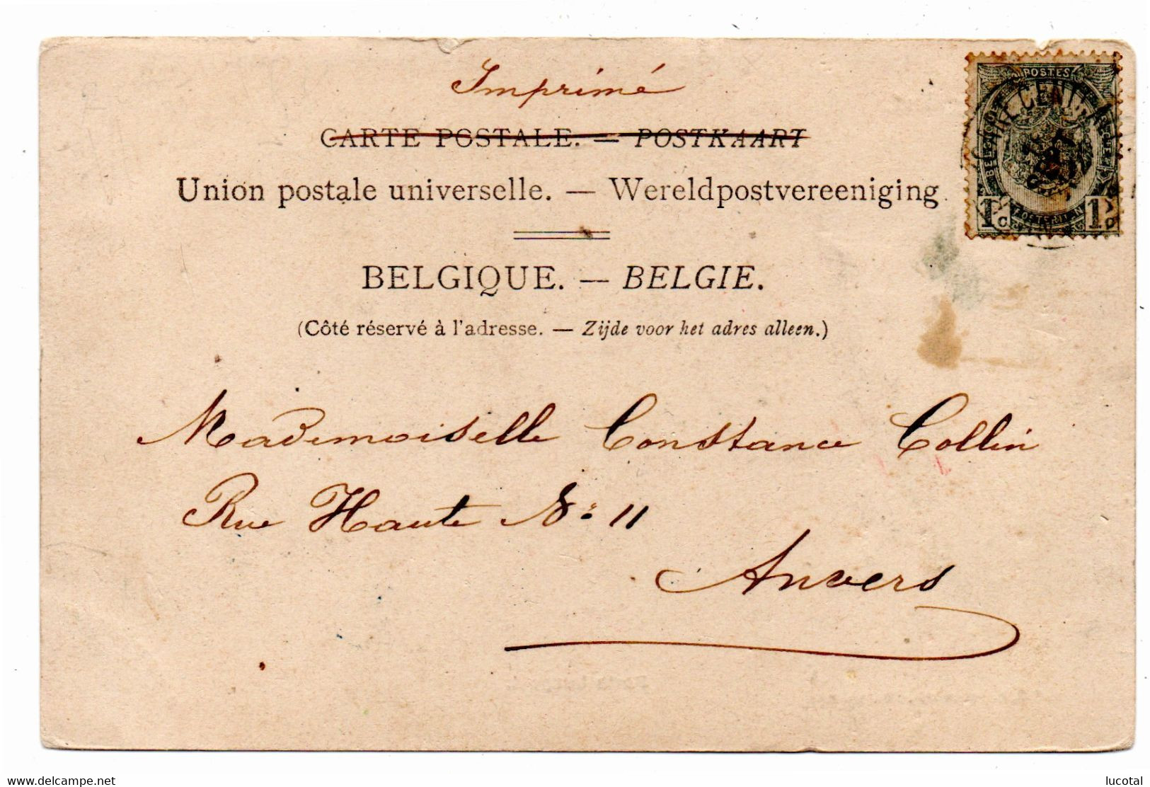 Borgerhout - Leopold Poort - 1904 - Uitgever G. Hermans Nr 210 - Hemiksem