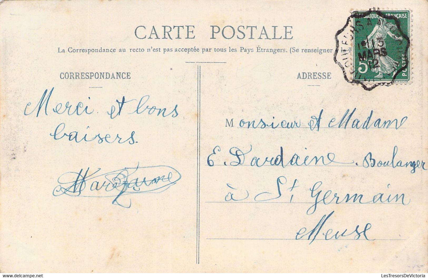FRANCE - 55 - VAUCOULEURS - Rue Jeanne D'Arc Et église - Carte Postale Ancienne - Altri & Non Classificati
