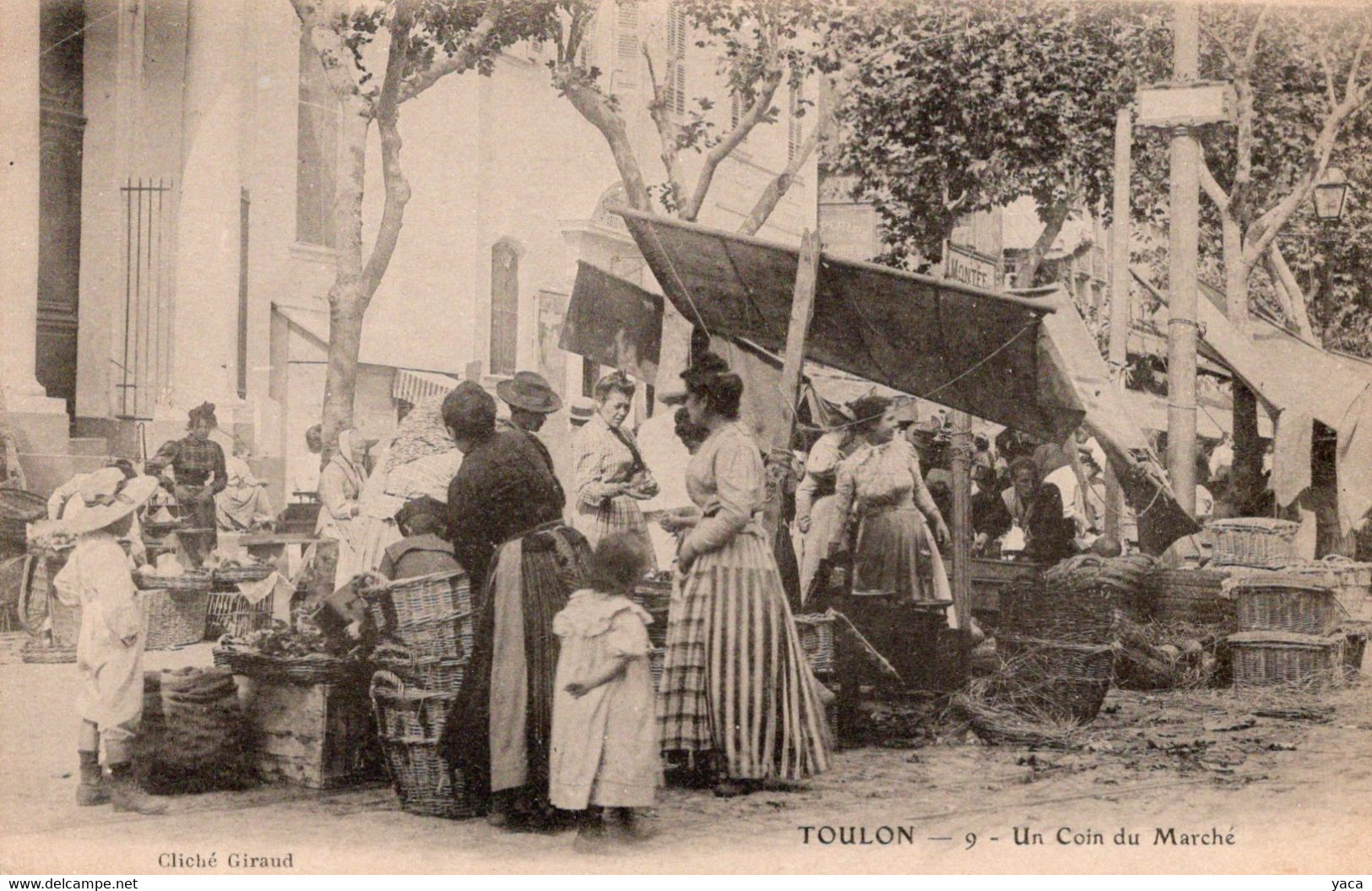 Toulon Un Coin Du Marché Carte Pionnière - Marchés