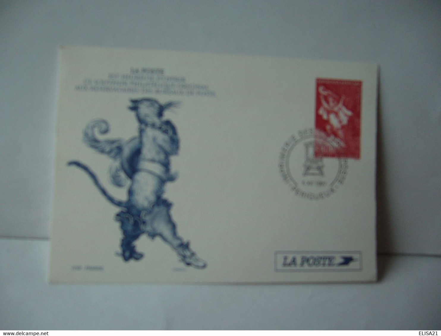 LA POSTE EST HEUREUSE D'OFFRIR CE SOUVENIR PHILATELIQUE ORIGINAL AUX RESERVATAIRES DES BUREAUX DE POSTE CPA 1997 - Poste & Facteurs