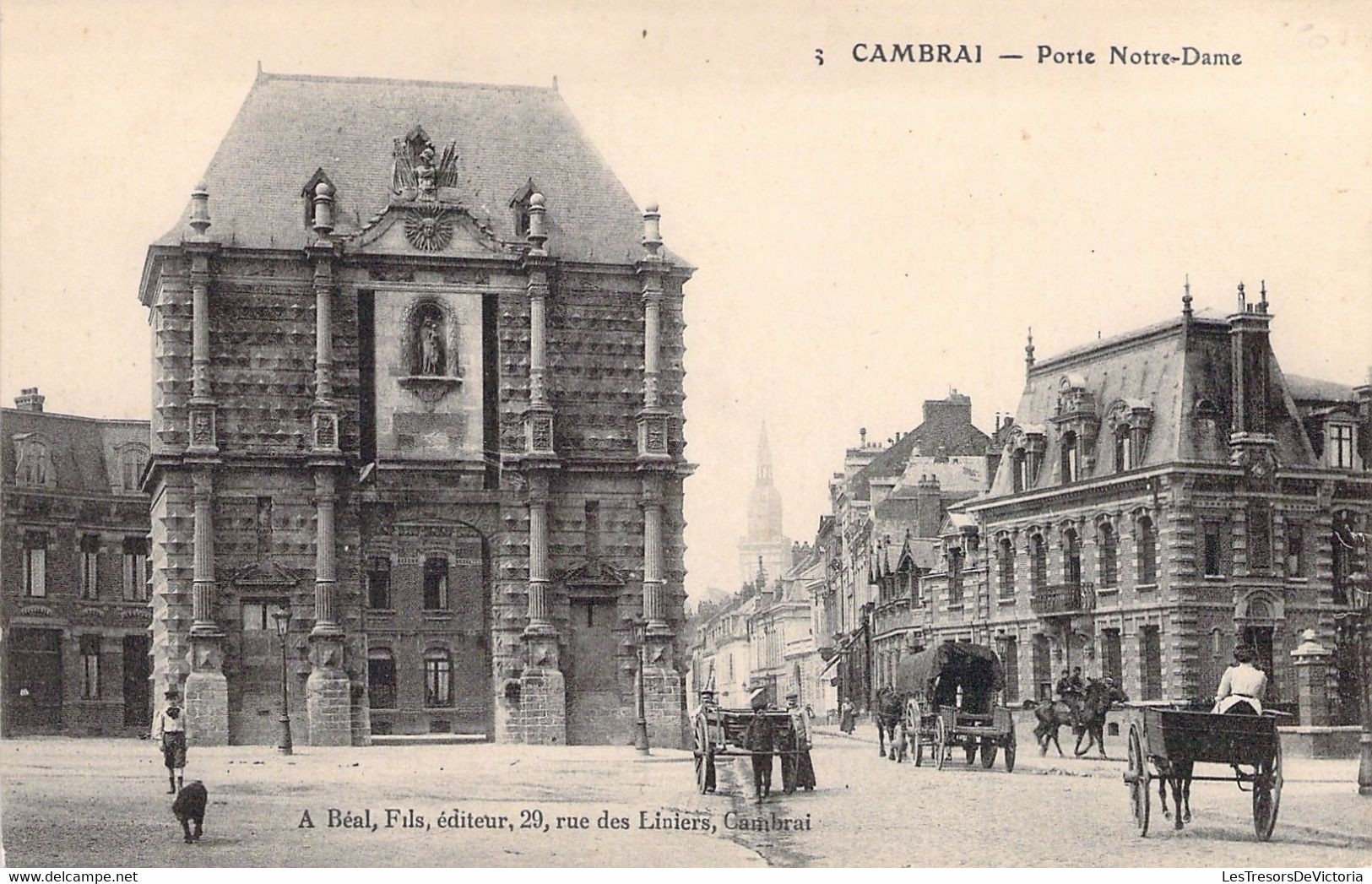 FRANCE - 59 - CAMBRAI - Porte Notre Dame - Carte Postale Ancienne - Cambrai