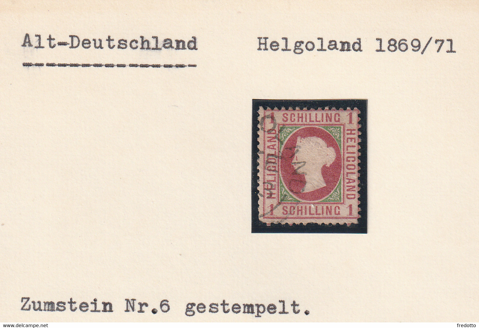 Briefmarke  Gestempelt - Helgoland 1869/71 - Heligoland