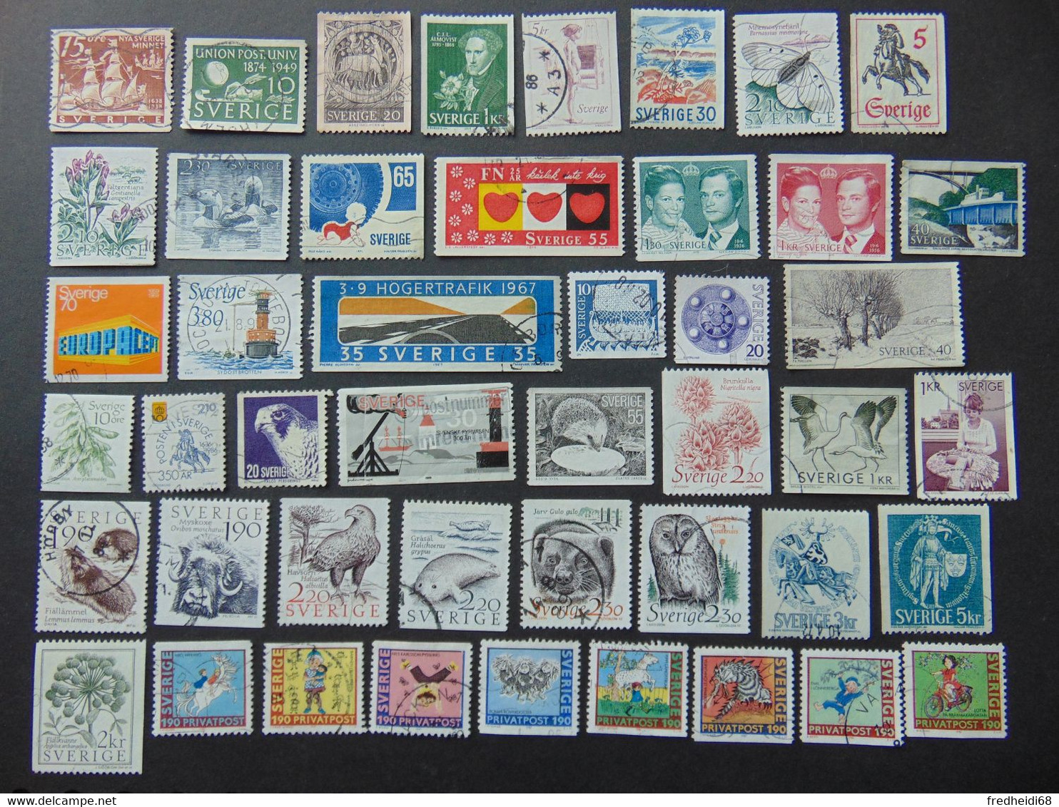 Très Beau Lot D'une Cinquantaine De Timbres Oblitérés (2 Photos) Toutes Périodes - Verzamelingen