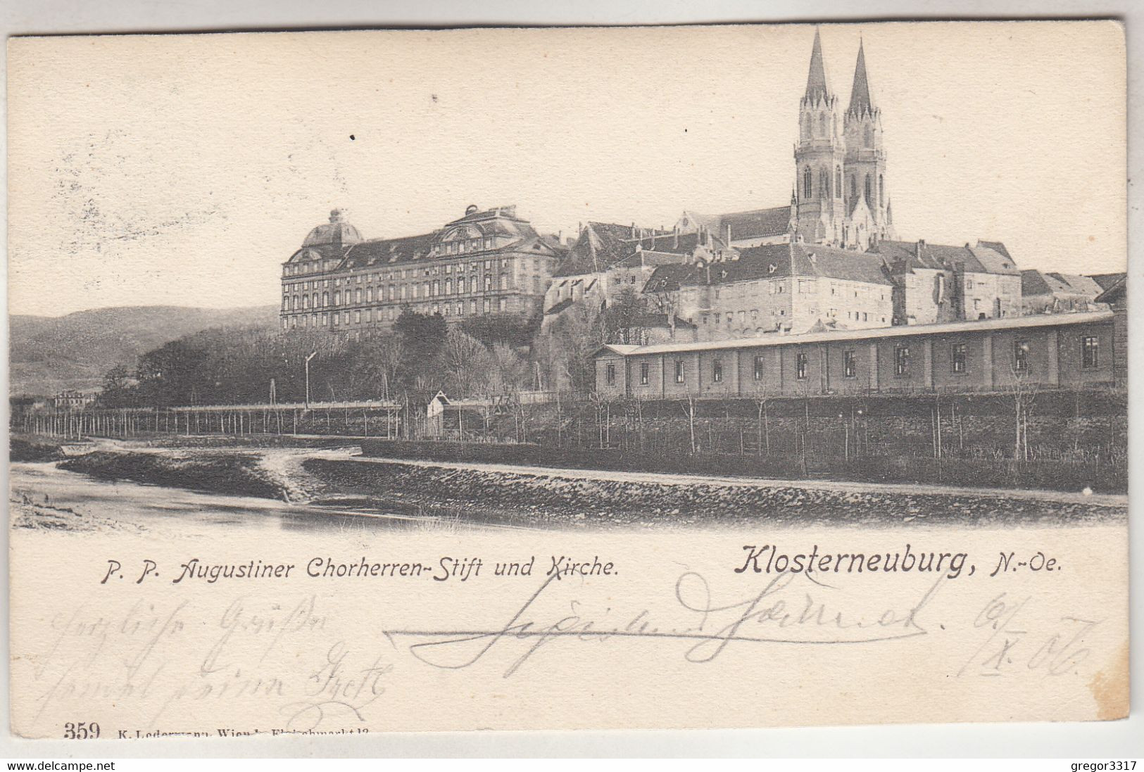 C5849) KLOSTERNEUBURG - P.P. Augustiner Chorherren Stift U. Kirche ALT 1906 - Klosterneuburg