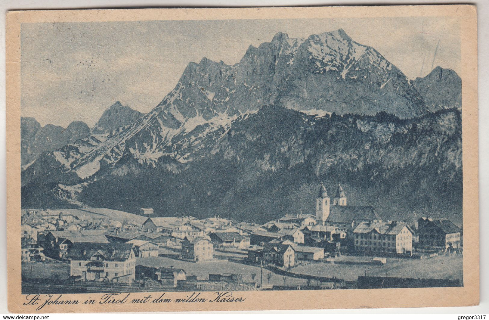 C5851) ST. JOHANN In Tirol Mit Dem Wilden Kaiser - Häuser Kirche ALT - St. Johann In Tirol