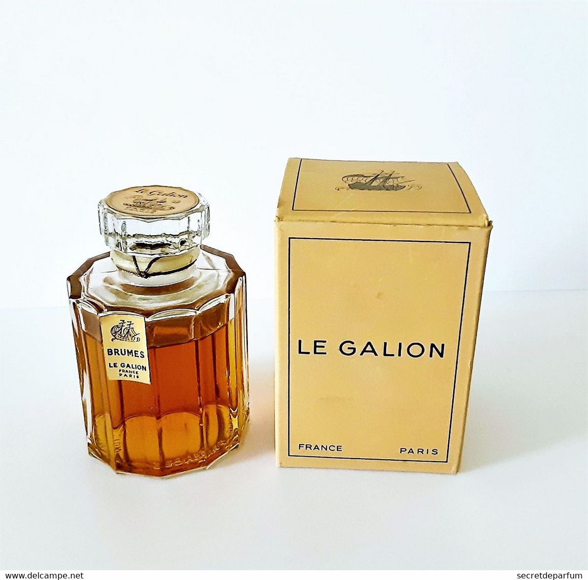 Flacon De Parfum  BRUMES  De LE GALION Hauteur Totale 7.5 Cm + Boite - Damen