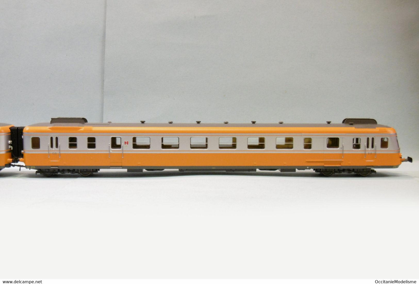 Jouef - AUTORAIL RGP II X 2715 X 2700 RTG Inoxydable Orange ép. IV SNCF Réf. HJ2387 Neuf NBO HO 1/87 - Locomotives