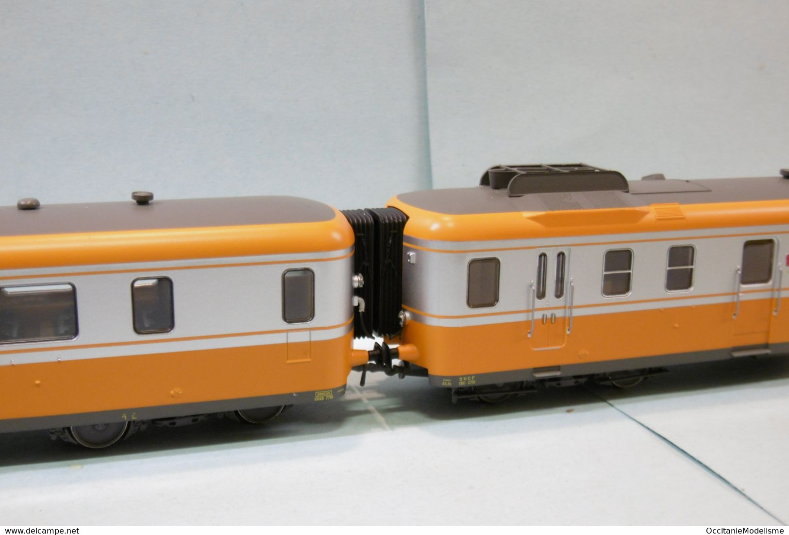 Jouef - AUTORAIL RGP II X 2715 X 2700 RTG Inoxydable Orange ép. IV SNCF Réf. HJ2387 Neuf NBO HO 1/87 - Locomotives