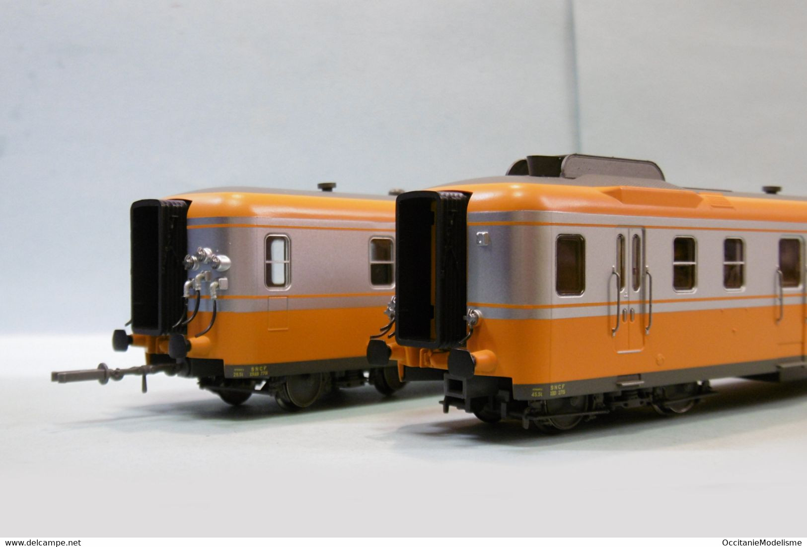 Jouef - AUTORAIL RGP II X 2715 X 2700 RTG Inoxydable Orange ép. IV SNCF Réf. HJ2387 Neuf NBO HO 1/87 - Locomotives