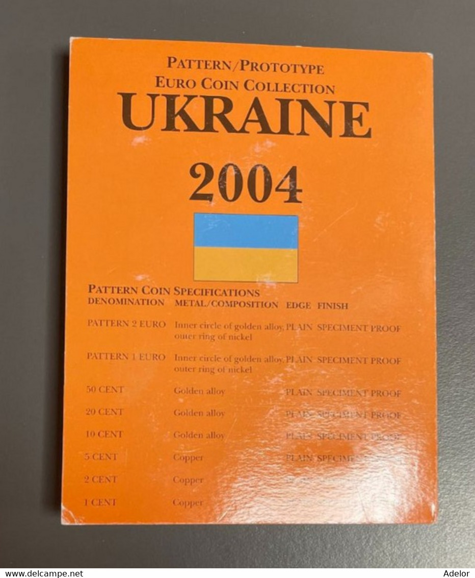 Coffret Pattern (prototype), Série En Euros BU Ukraine. 1 C à 2 €. - Specimen