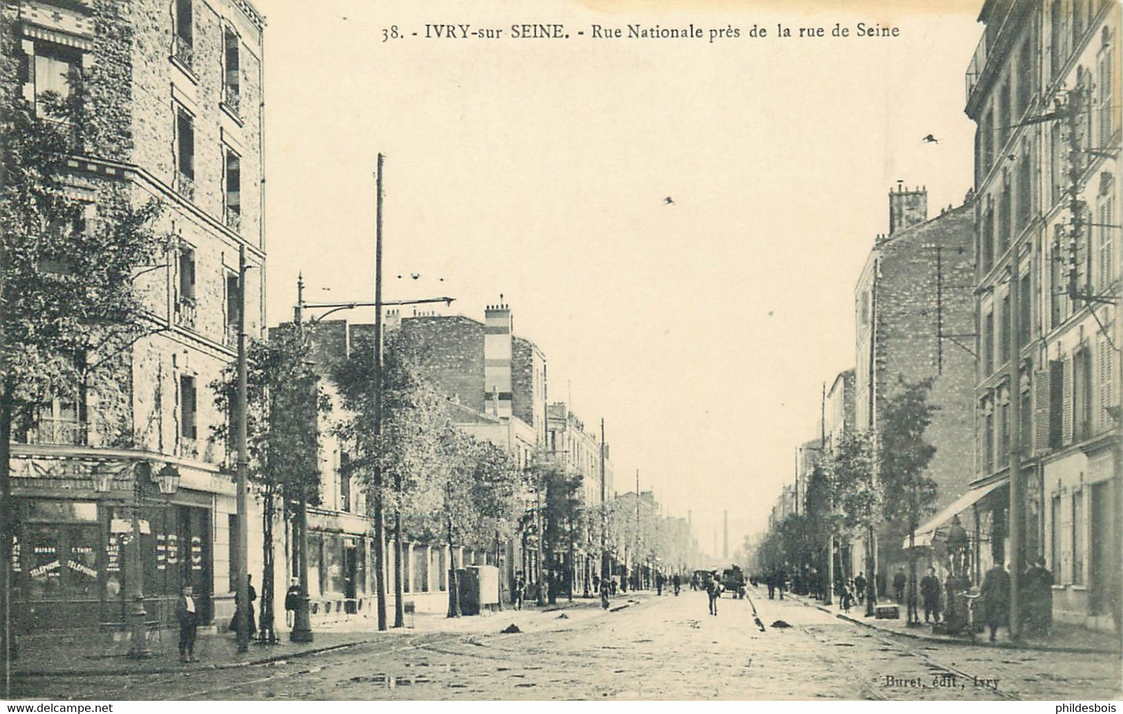 VAL DE MARNE  IVRY SUR SEINE  Rue Nationale Pres De La Rue De Seine - Ivry Sur Seine