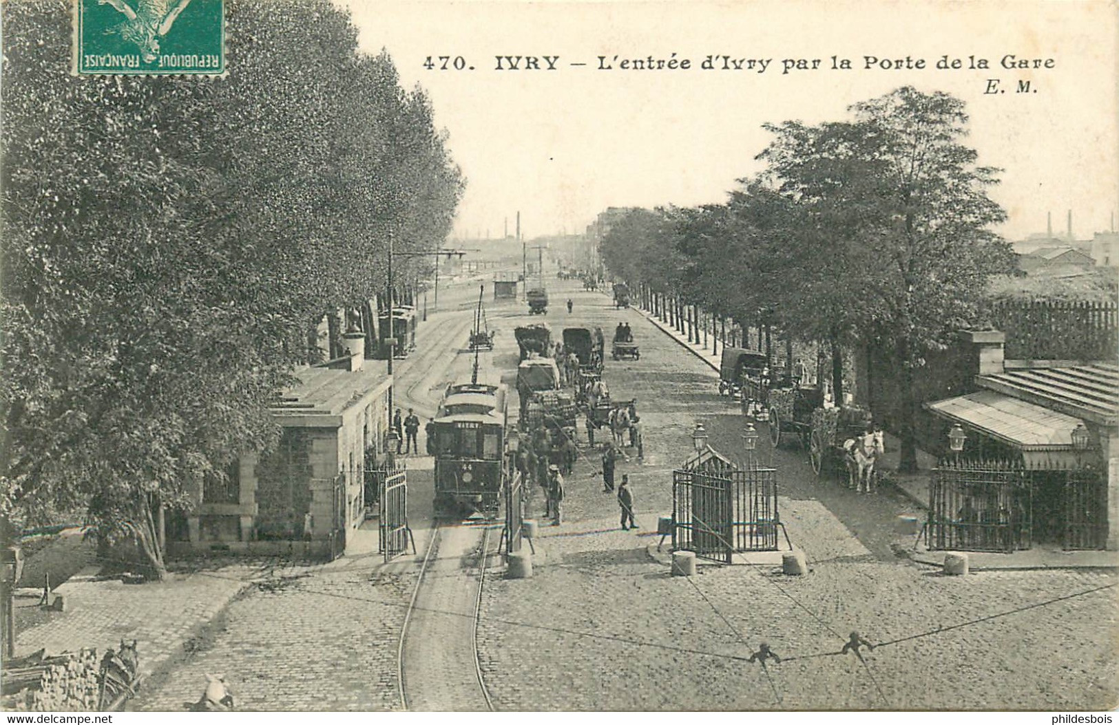 VAL DE MARNE  IVRY SUR SEINE  L'entrée D'ivry Par La Porte De La Gare - Ivry Sur Seine