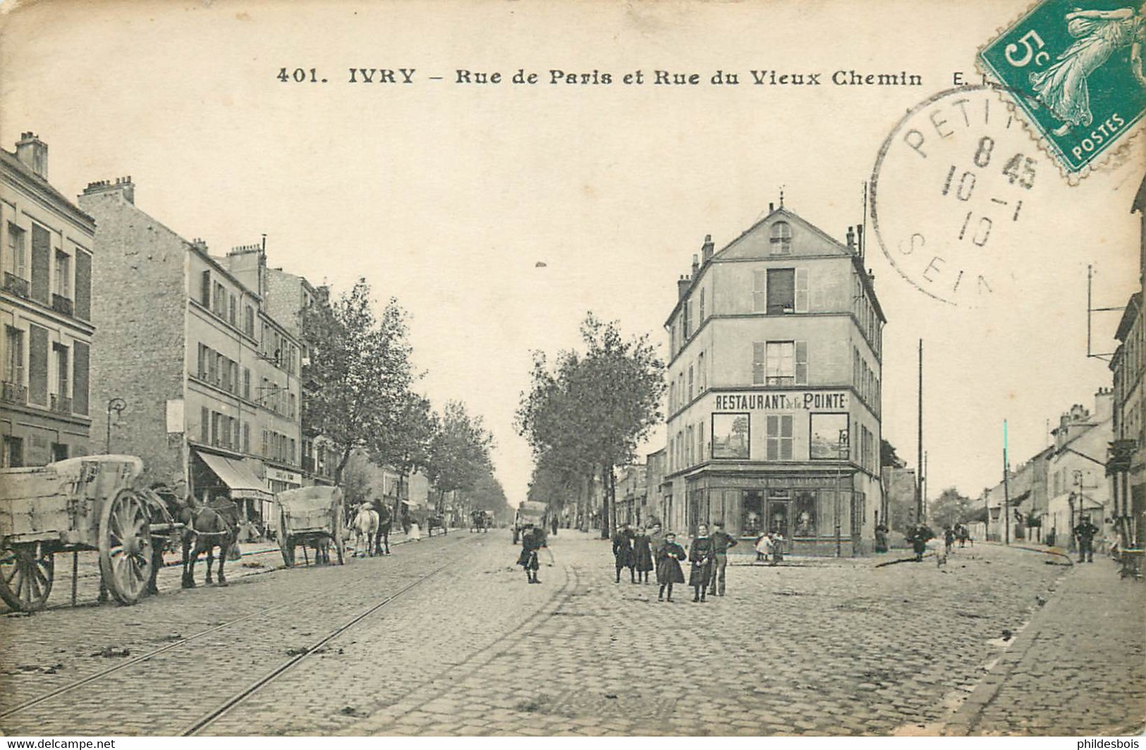 VAL DE MARNE  IVRY SUR SEINE Rue De Paris Et Rue Du Vieux Chemin - Ivry Sur Seine