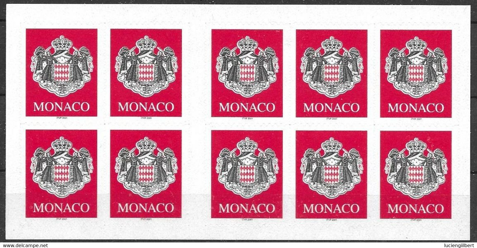 MONACO  -  CARNET N° 13   -  TIMBRES PERMANENTS - ARMOIERIE    -  2000  -  NEUF - Postzegelboekjes