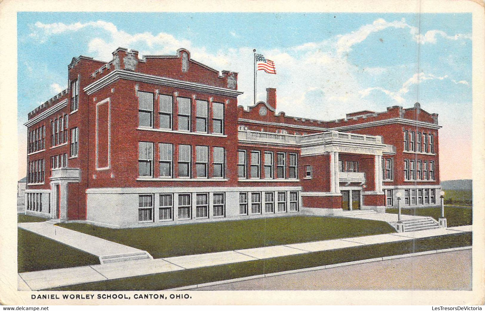 ETATS-UNIS - Ohio - Canton - Daniel Worley School - Carte Postale Ancienne - Autres & Non Classés