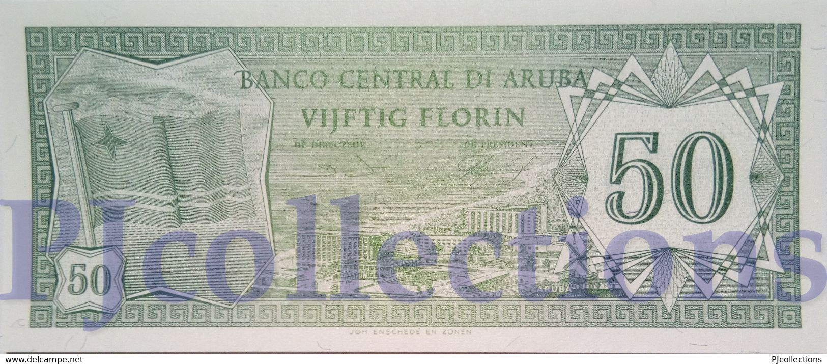 ARUBA 50 FLORIN 1986 PICK 4 UNC RARE - Aruba (1986-...)