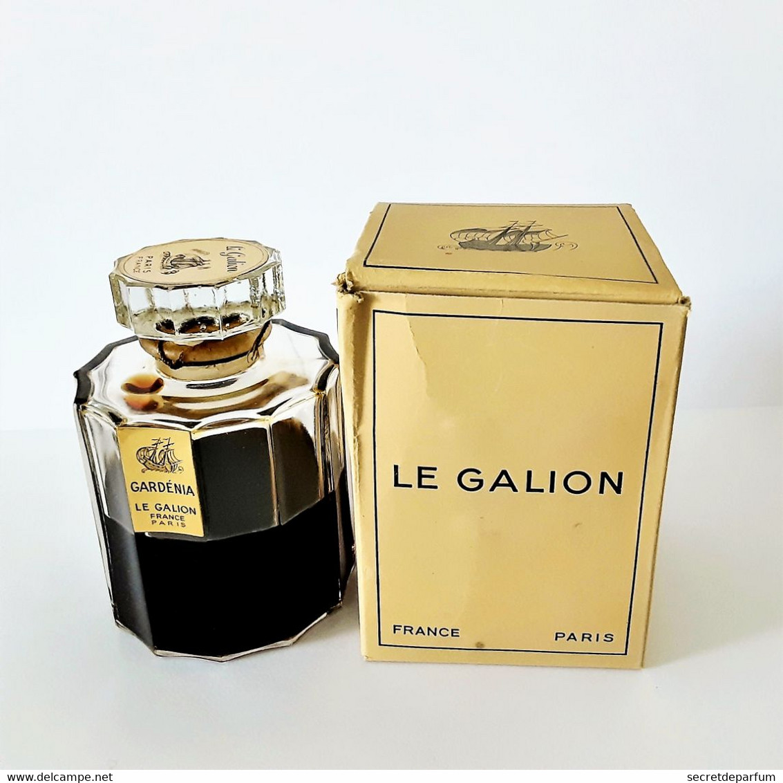 Flacon De Parfum  GARDÉNIA  De LE GALION Hauteur Totale 8.5 Cm + Boite - Damen