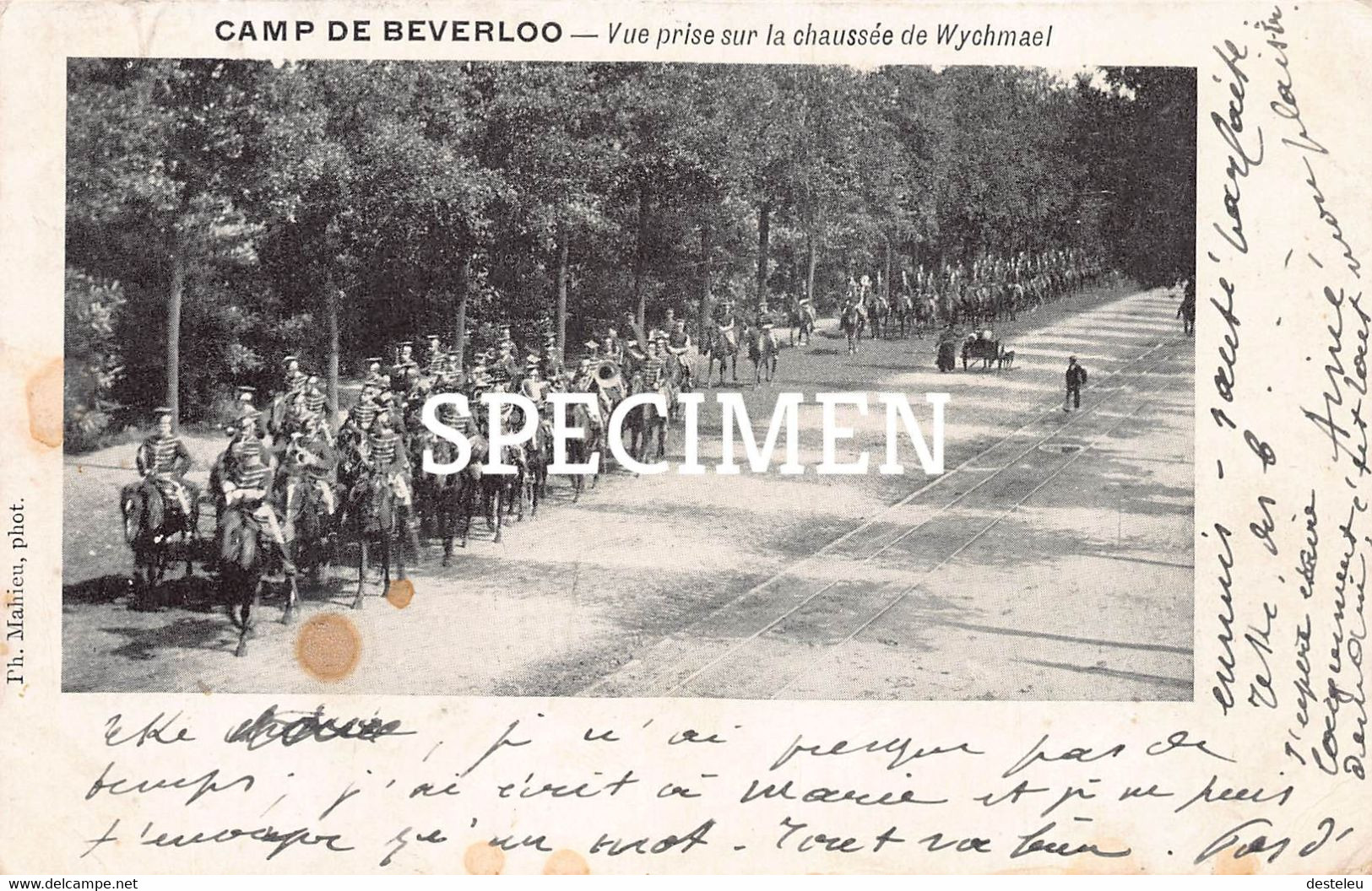 Vue Prise Sur La Chaussée De Wychmael - Camp De Beverloo - Leopoldsburg (Camp De Beverloo)