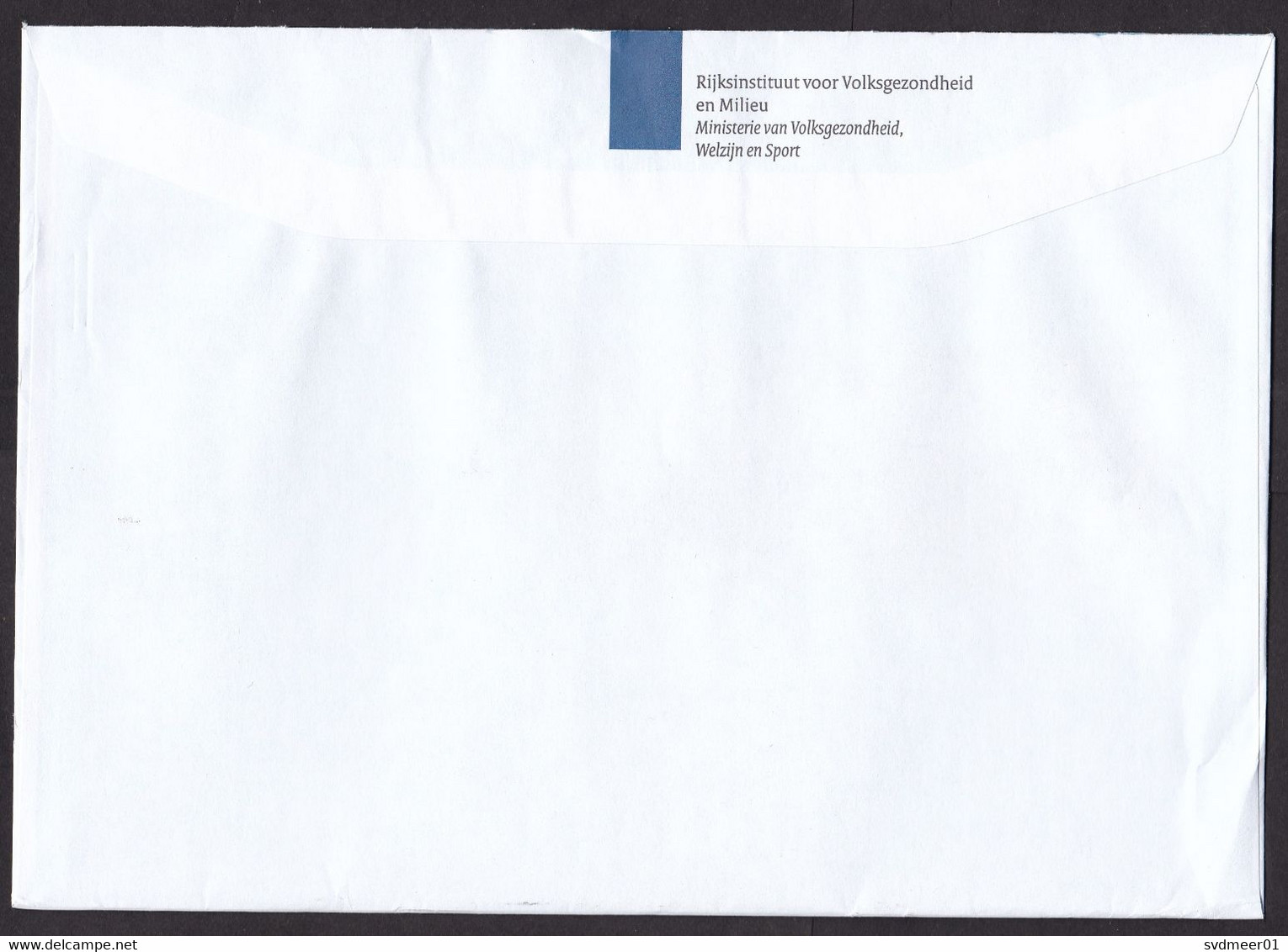 Netherlands: Official Cover, 2023, Postage Paid, Institute For Health & Environment, RIVM, Government (minor Crease) - Storia Postale