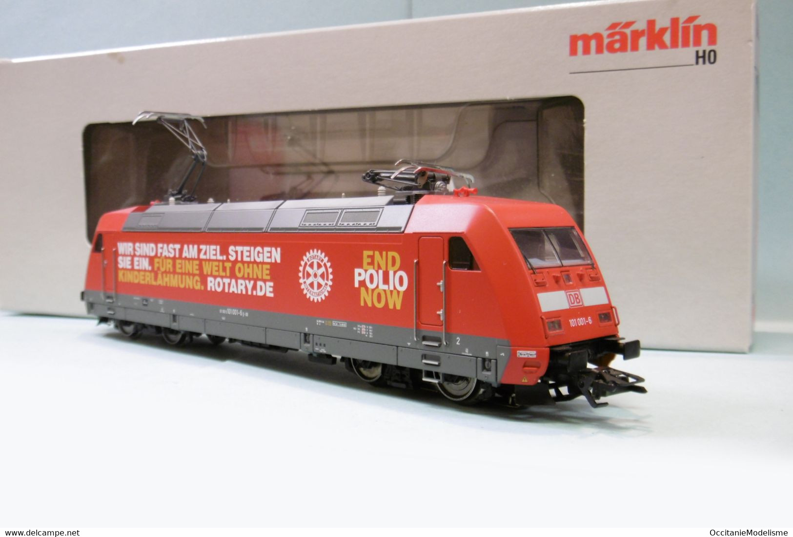 Märklin 3 Rails - Locomotive électrique BR 101 DB AG Polio Rotary ép. VI Digital Sound MFX Réf. 39371 BO HO 1/87 - Locomotive