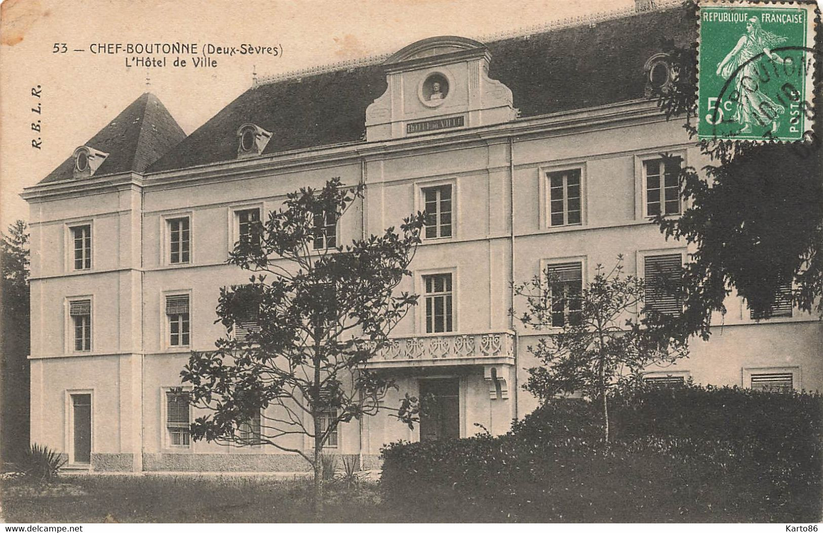 Chef Boutonne * Façade De L'hôtel De Ville * Mairie - Chef Boutonne