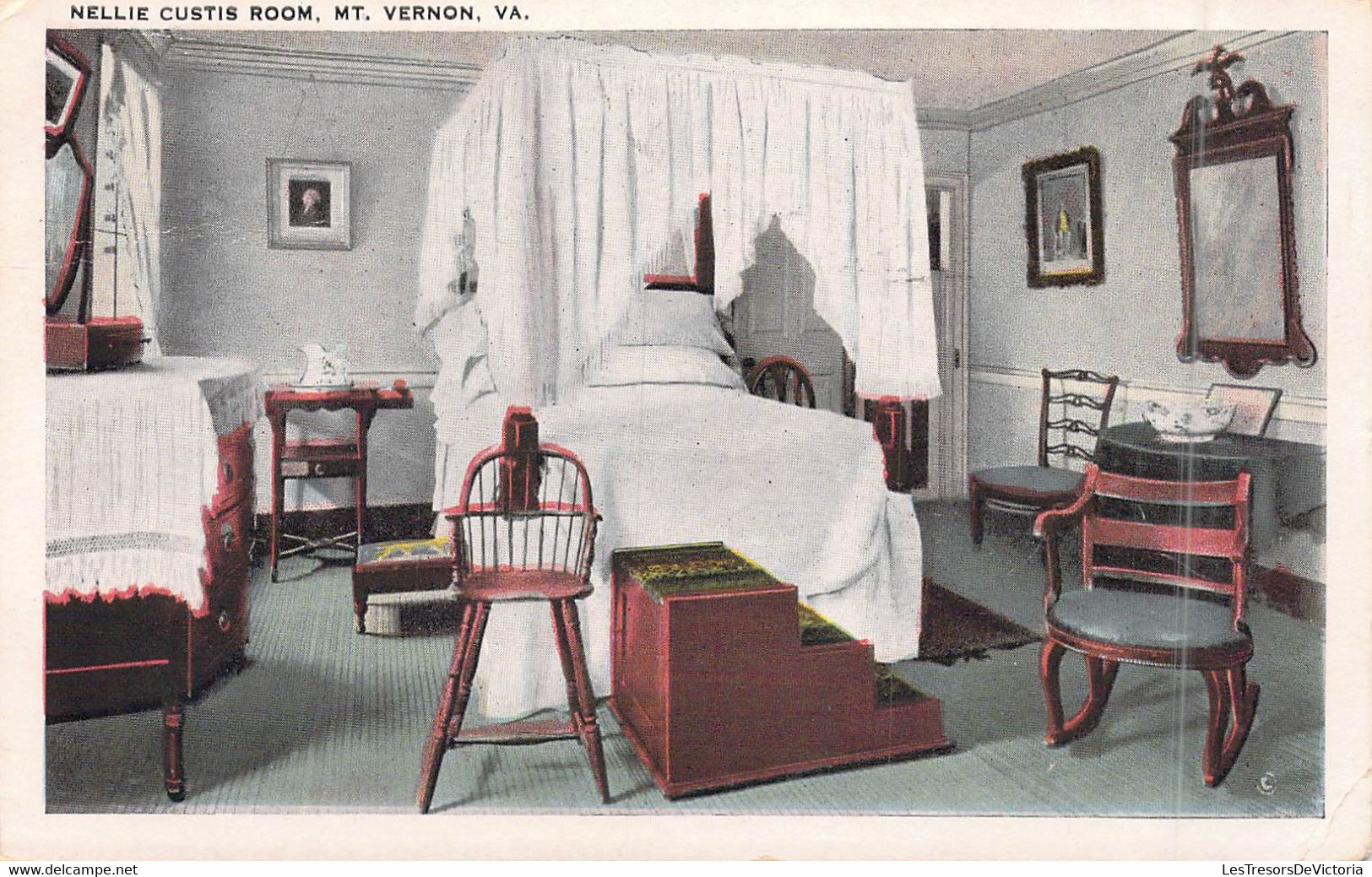 ETATS-UNIS - Virginia - Vernon - Nellie Custis Room - Carte Postale Ancienne - Otros & Sin Clasificación