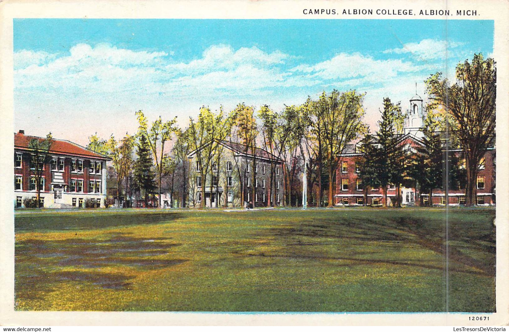 ETATS-UNIS - Michigan - Albion - Campus Albion College - Carte Postale Ancienne - Other & Unclassified