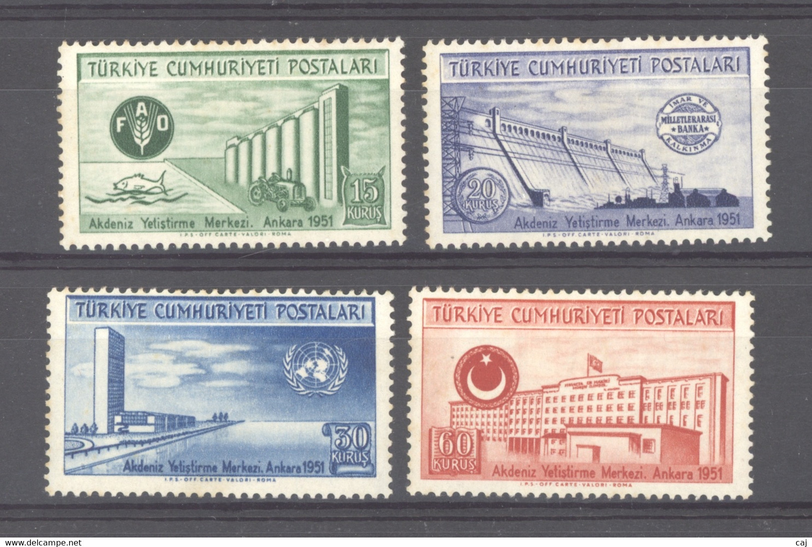 Turquie  :  Yv  1136-39  * - Unused Stamps