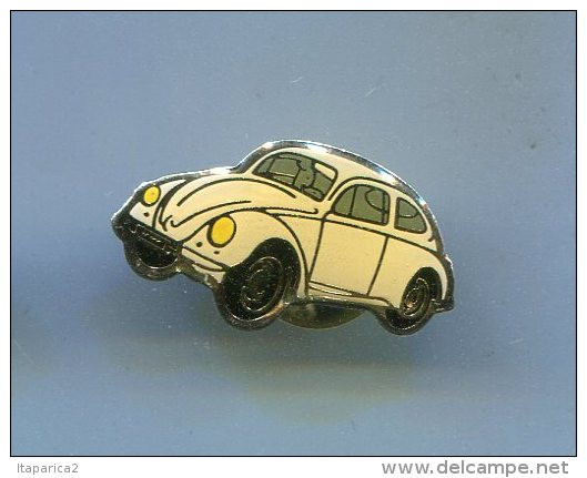 PINS AUTOMMOBILE VOLKSWAGEN COCCINELLE BEIGE  / 33NAT - Volkswagen