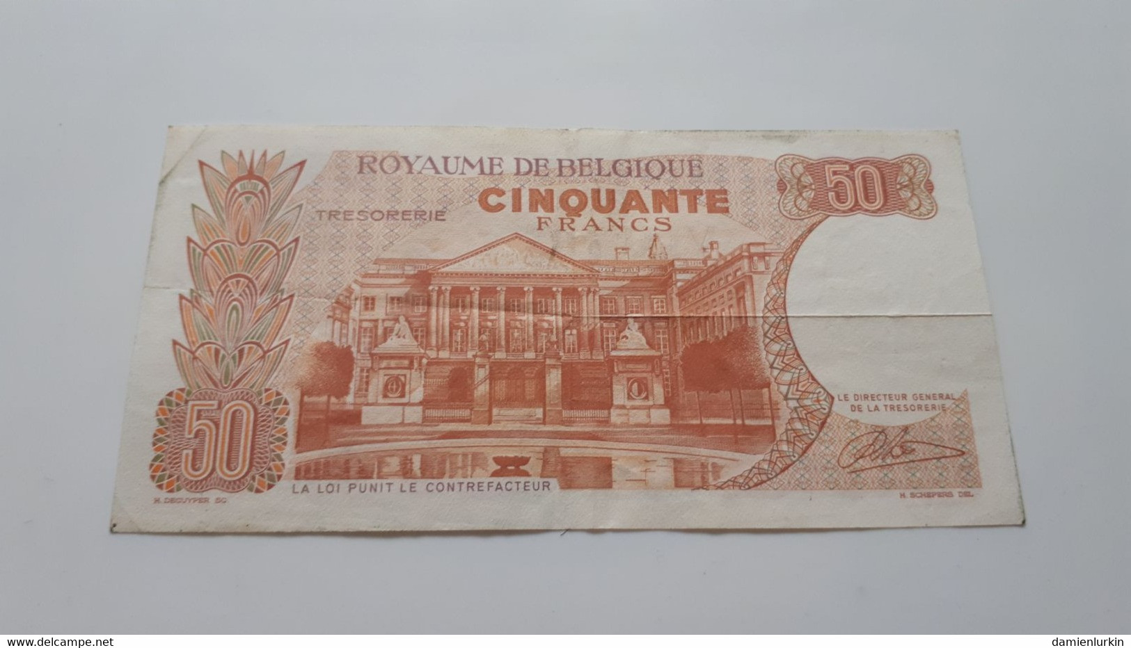 BELGIQUE/BELGIE/BELGIEN 50 FRANCS 1966 TYPE III LAUWERYNS (01-12-1984/31-03-1988) SERIE B P-139a.4 - 50 Francs