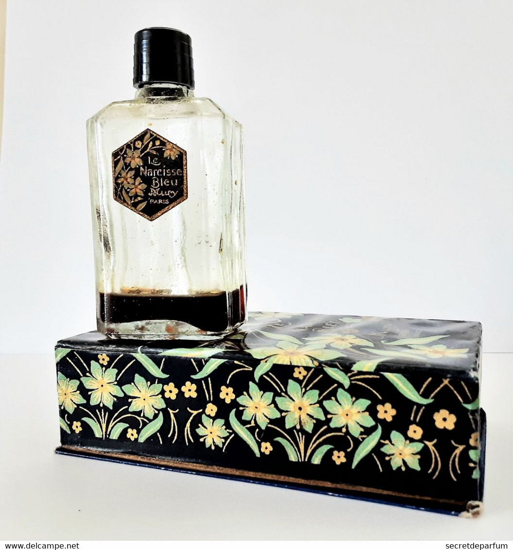 Miniatures De Parfum FLACON  De PARFUM  LE  NARCISSE BLEU  De MURY   Hauteur 9.5 Cm + Boite 11 Cm X 6.5 Cm - Non Classés
