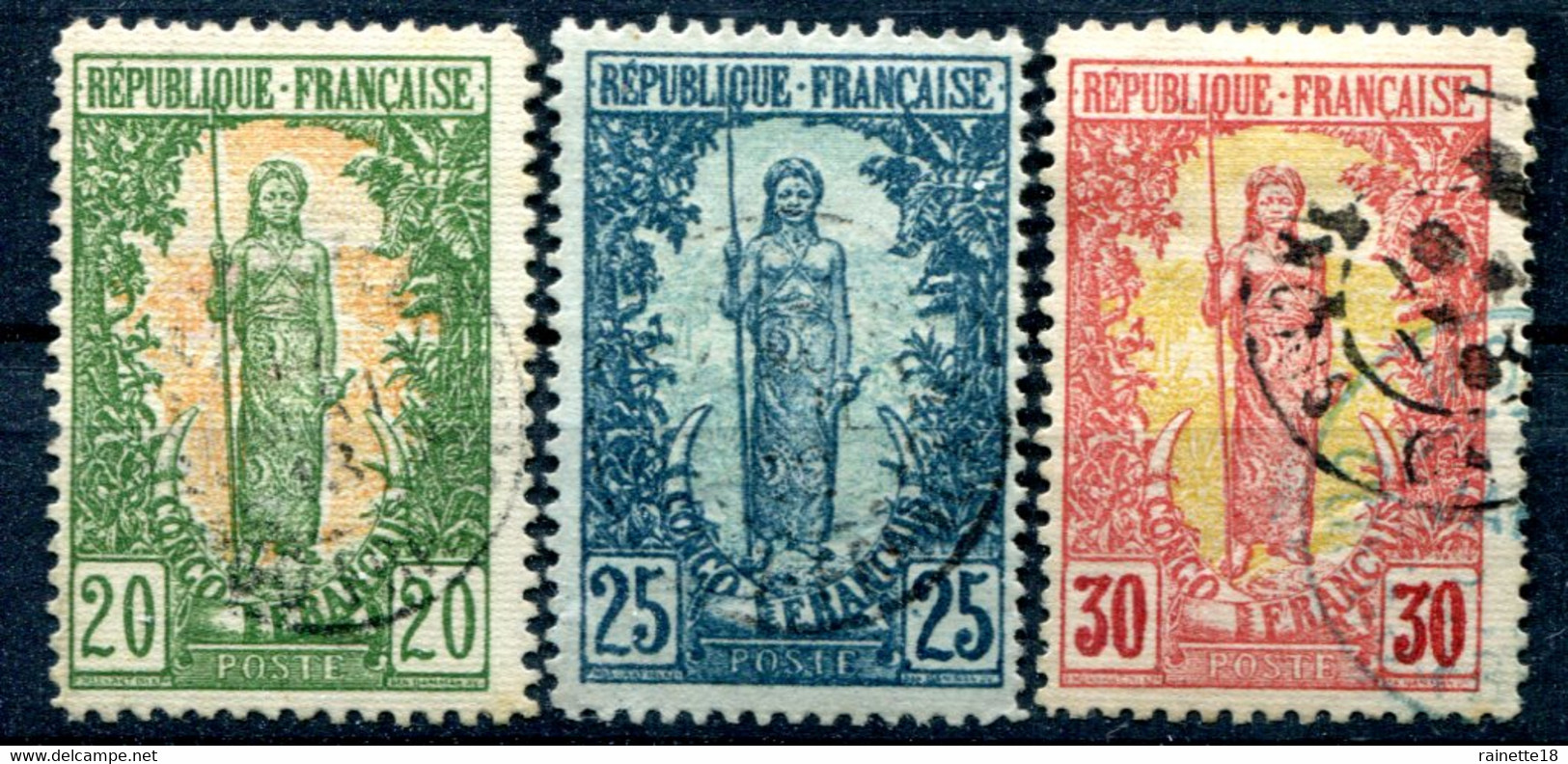 Congo             N°  33/35  Oblitérés - Used Stamps