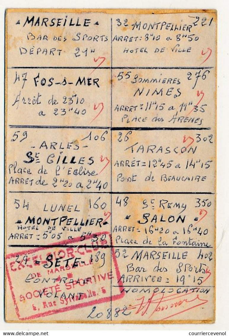 FRANCE - 2 X Union Des Audax Français - Brevet D'Audax Cycliste - Mai 1961 Et Juin 1971 - Radsport