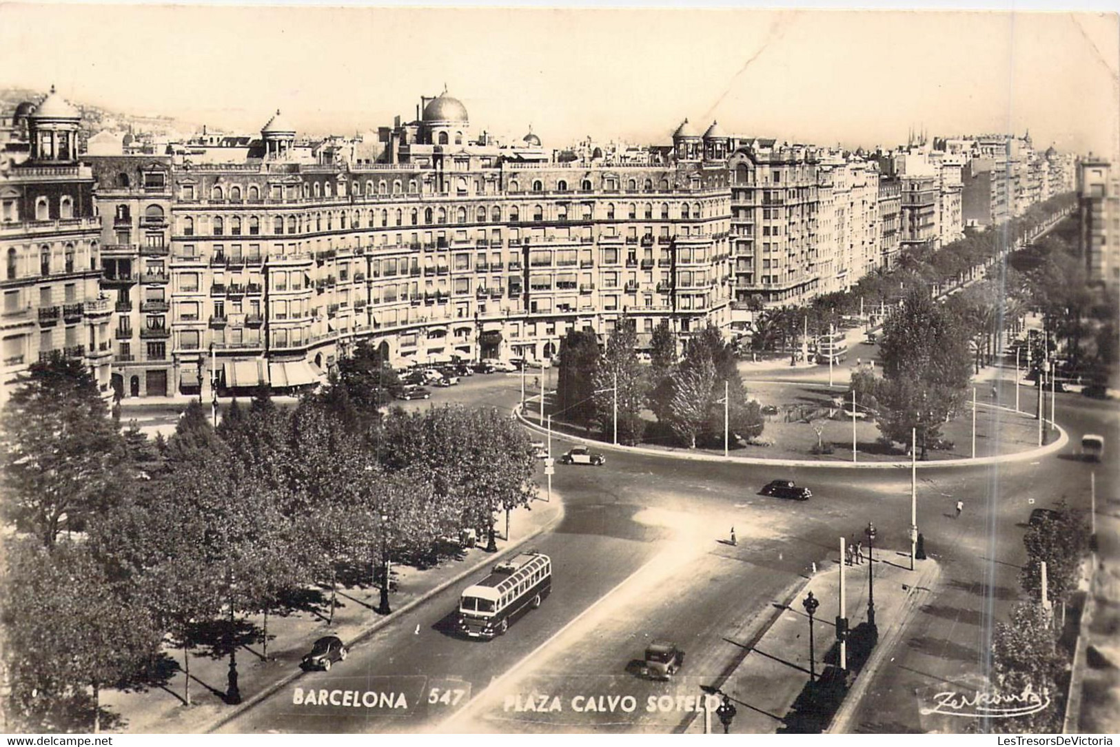 ESPAGNE - Cataluña - Barcelona - Plaza Calvo Soteld - Carte Postale Ancienne - Barcelona